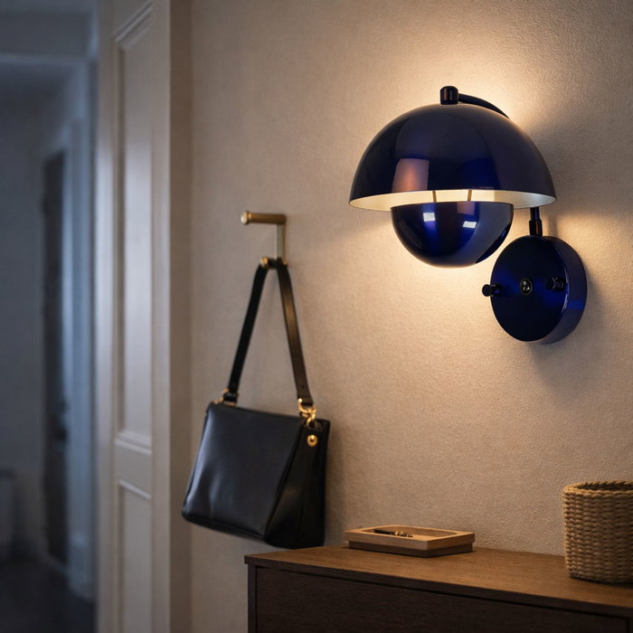 Opviq Lámpara de Pared Azul Marino